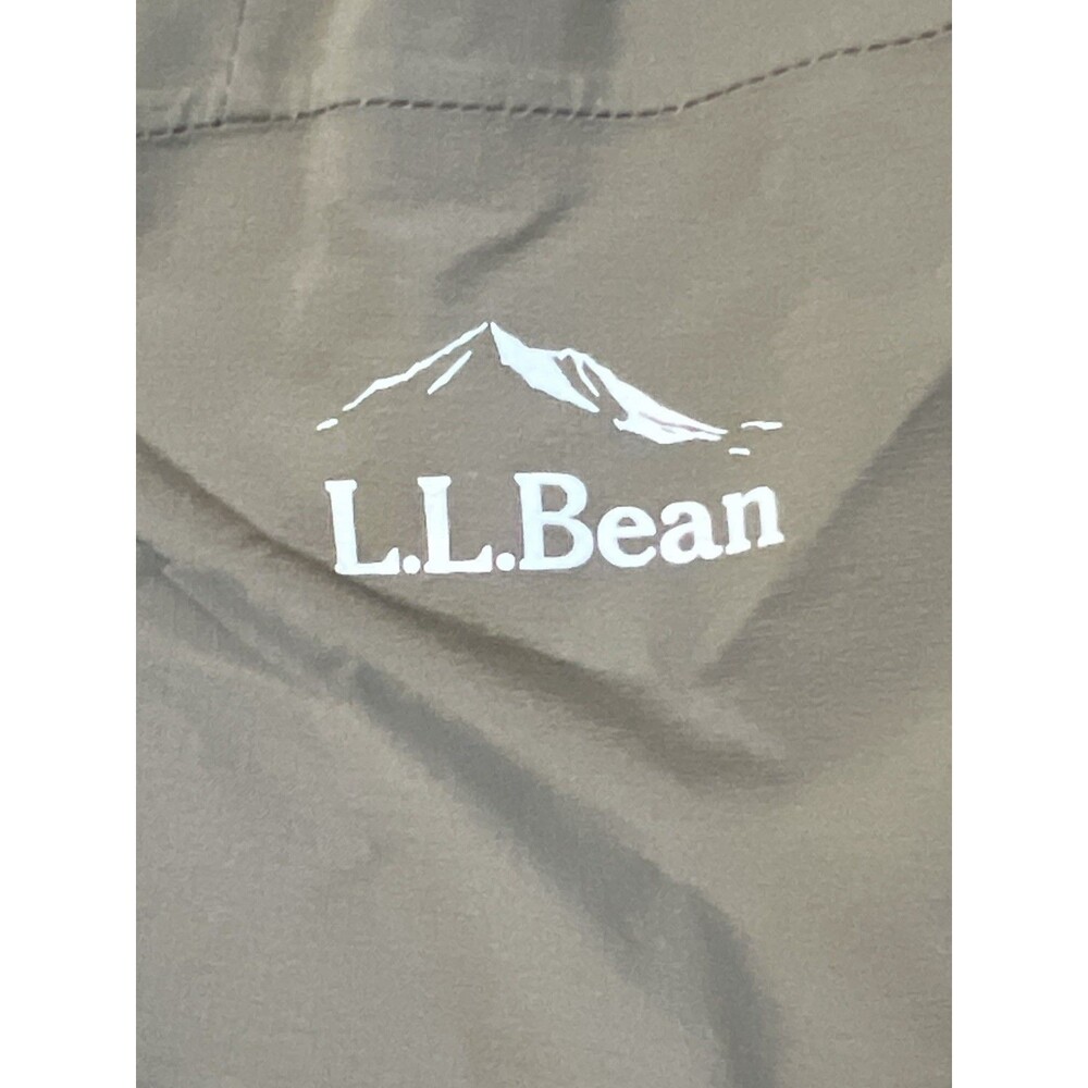 L.L. Bean Khaki Jacket With Hood Green S Pet With TEK Prima Loft Waterproof